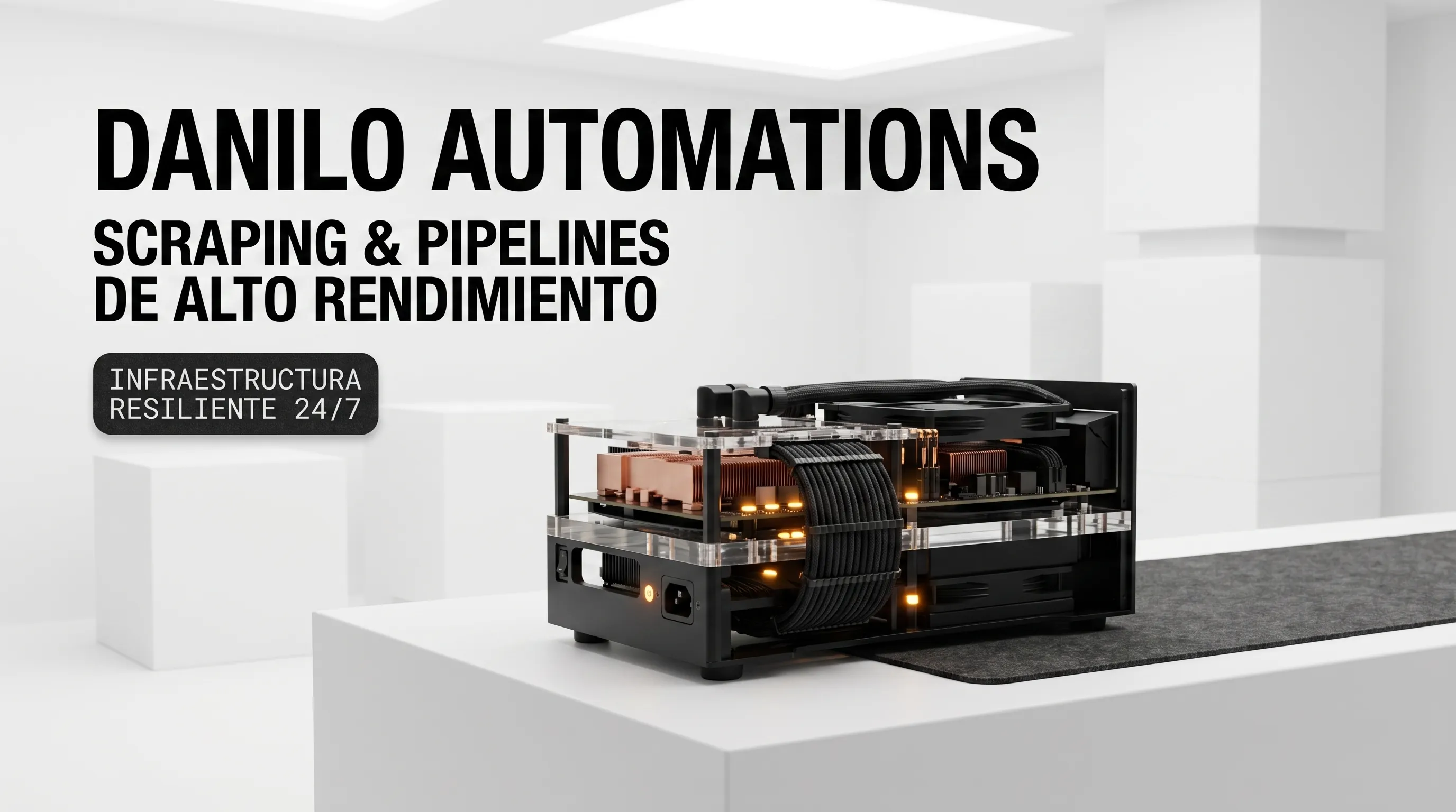 Pipelines de automatización, scraping y servidores de telemetría